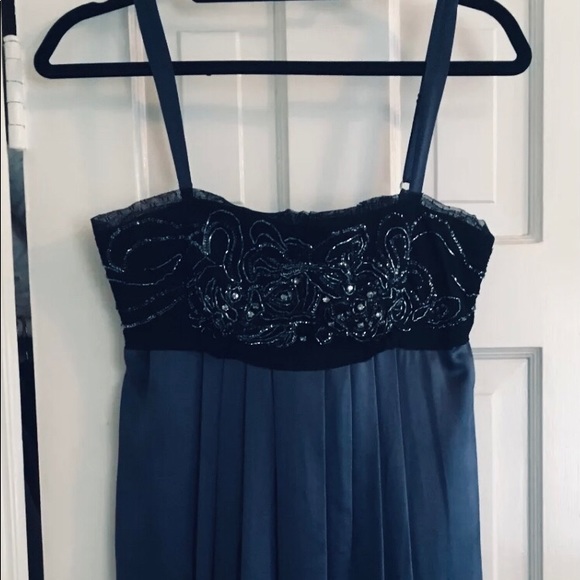 BCBGMaxAzria 100% Silk Dress 10🌟Straps Beaded PArty formal gorgeously - Picture 14 of 14